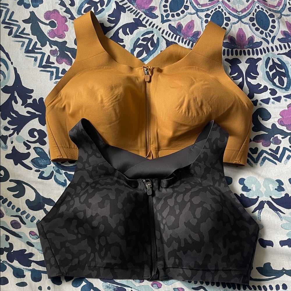Lululemon Athletica Women's Enlite Bra Zip-Up Bra- 36D Lot of 2